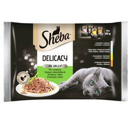 Sheba Delicacy Kolekcja Smaków Drobiowych w galaretce  4x85g