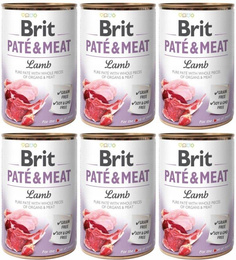 ZESTAW Brit Pate & Meat Lamb 6x400g