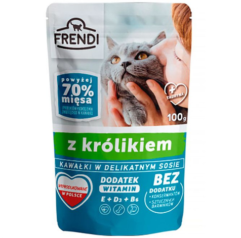 Frendi Królik w sosie 100g- saszetka dla kota