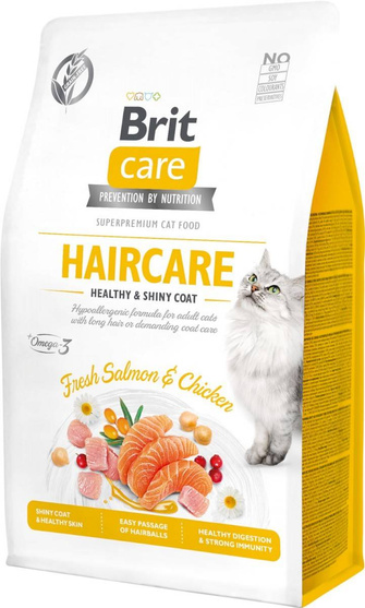 Brit Care Cat Hair Care łosoś i kurczak 2kg