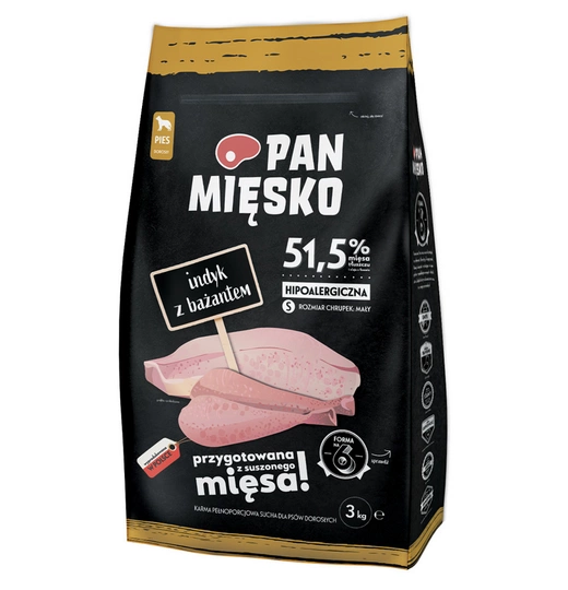 Pan Mięsko Indyk+Bażant Adult S 3kg
