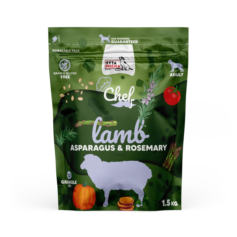 Syta Micha CHEF Jagnięcina, szparagi i rozmaryn 1.5kg 