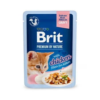 Brit Premium Kitten Filety z kurczaka w sosie 85 g