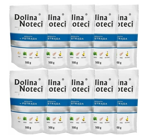 ZESTAW Dolina Noteci 10x500g Pstrąg 