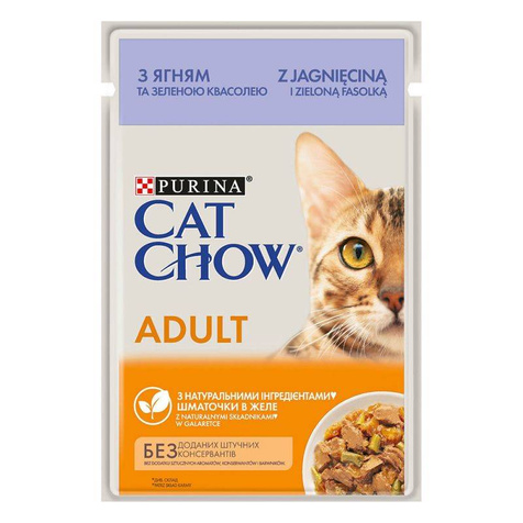 Purina Cat Chow Jagnięcina i zielona fasolka 85g