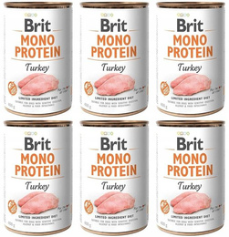 ZESTAW Brit Mono Protein Turkey 6x400g