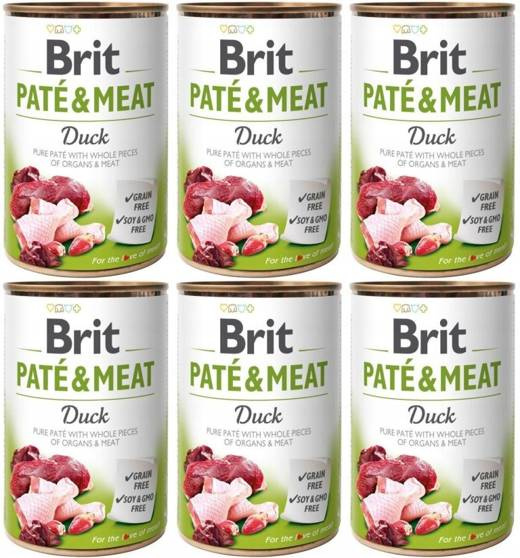 ZESTAW Brit Pate & Meat Duck 6x400g