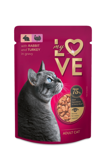 My Love – karma mokra dla kota indyk z królikiem w sosie (85 g)