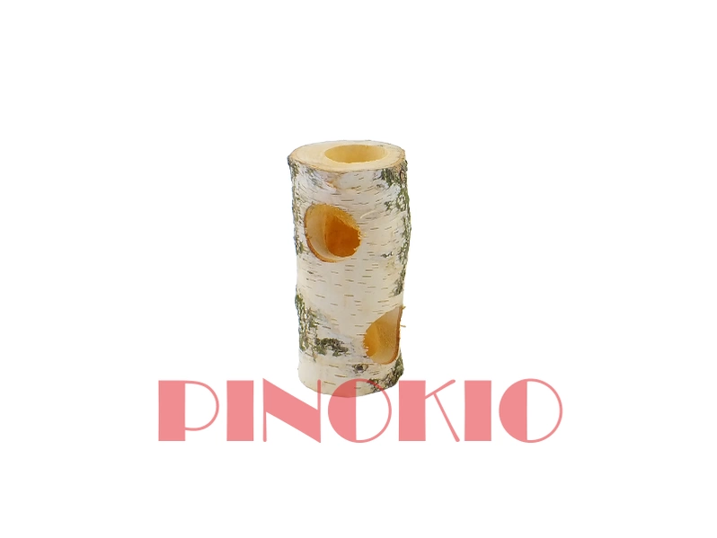 Pinokio Zabawka dla gryzoni dł. 20 cm otwory o śr. 5 cm