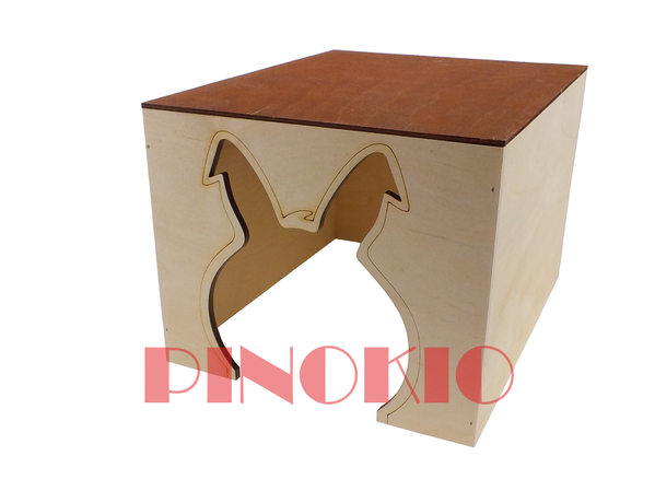 Pinokio drewniany domek dla królika MAŁY 23 x 29 x 19 cm