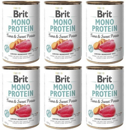 ZESTAW Brit Mono Protein Tuna&Sweet Potato 6x400g