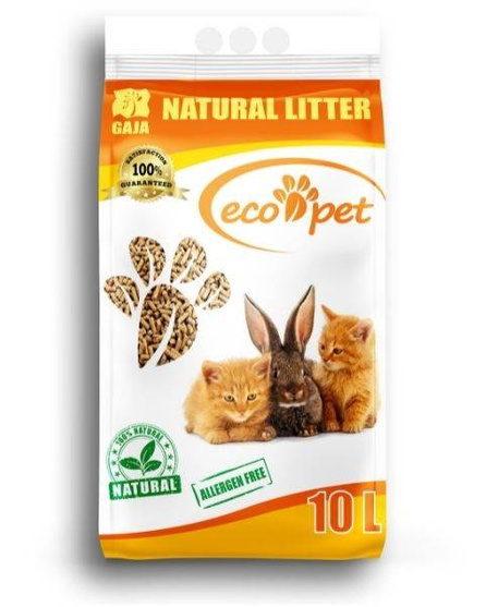 Żwirek / Pelet drewniany dla kotów i małych zwierząt Gaja Eco-Pet 10L