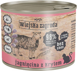Wiejska Zagroda Kot Jagnięcina z Krylem 200g