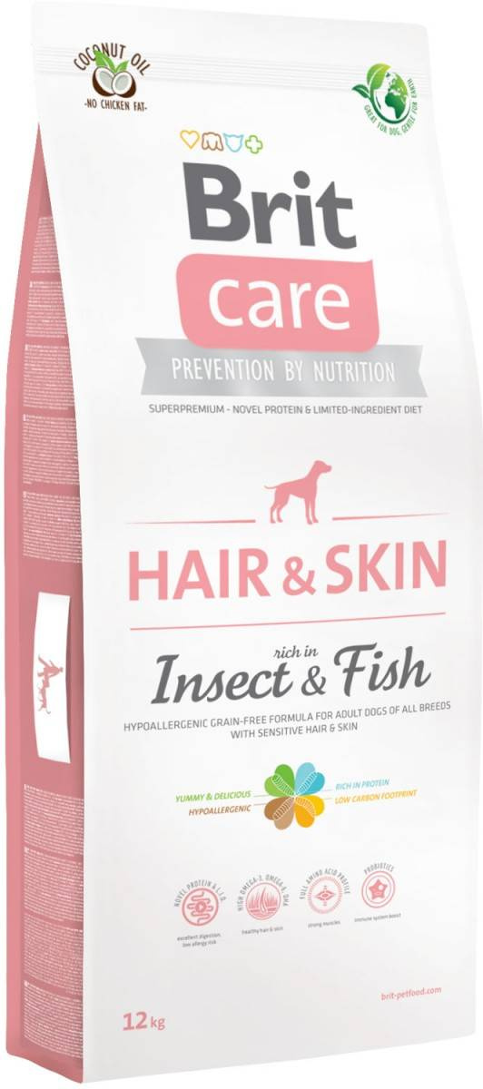 Brit Care Insect&Fish 12kg Hair&Skin | Kiwi Zoo
