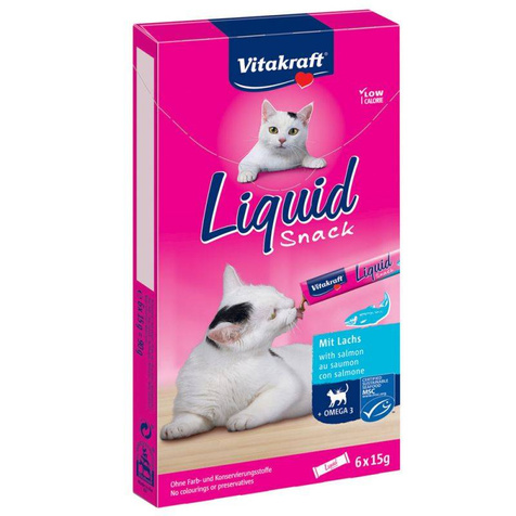 Vitakraft Cat Liquid Łosoś 6x15g
